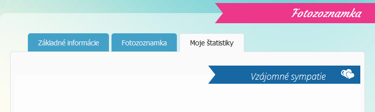 Vzájomné sympatie nájdete v kolónke Moje štatistiky